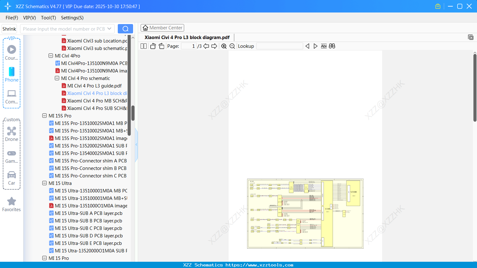 Xiaomi Civi 4 Pro L3 Block Diagram